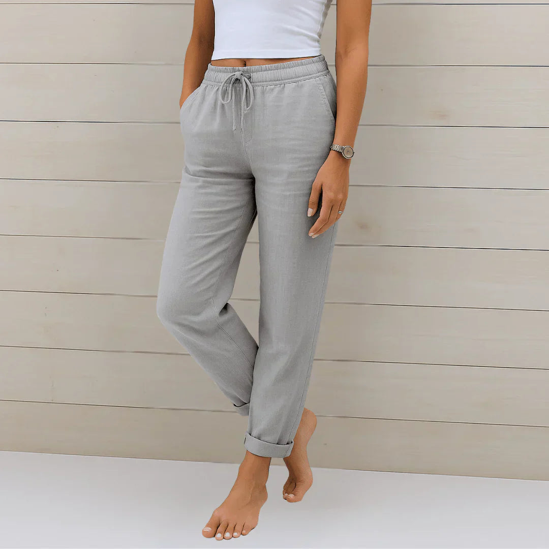 Quirina | Lightweight Linen Trousers