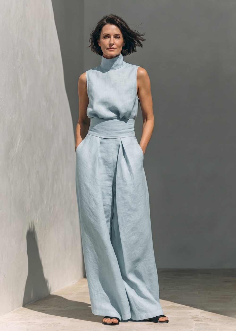 Lowella | Trousers and Sleeveless Blouse Set