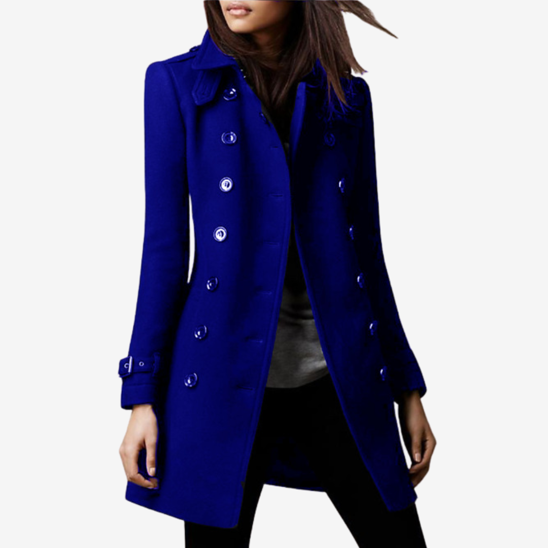 Rosellea™ Elegante cappotto con bottoni