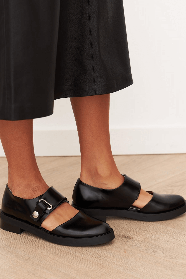 Diane | Mary Jane Loafers with Buckles