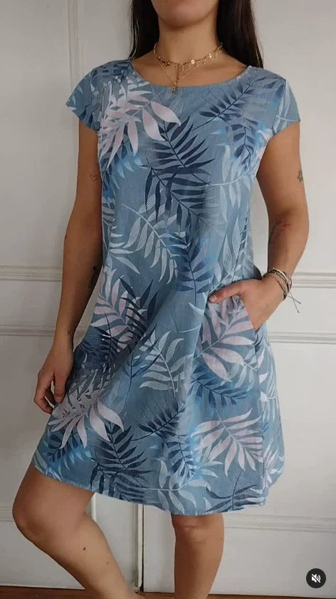 Mila | Printed Summer Dress with Pockets