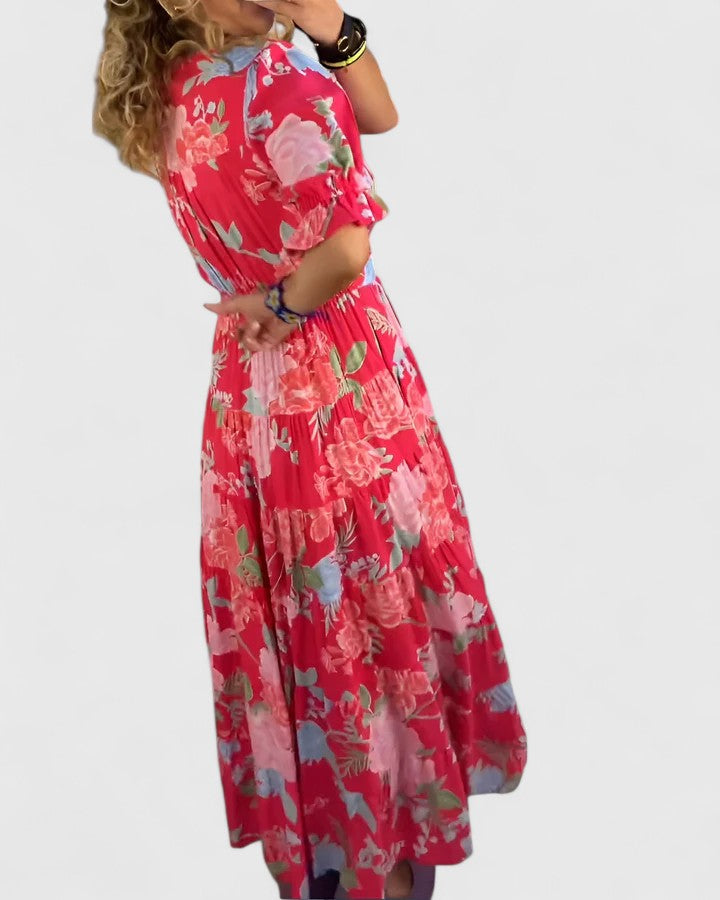Minelda | Elegante Vestito Estivo con Scollatura a V