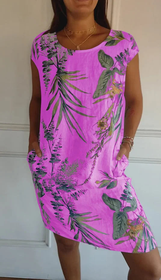 Mila | Printed Summer Dress with Pockets