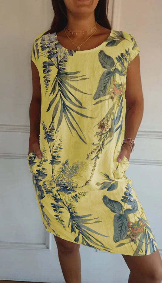 Mila | Printed Summer Dress with Pockets