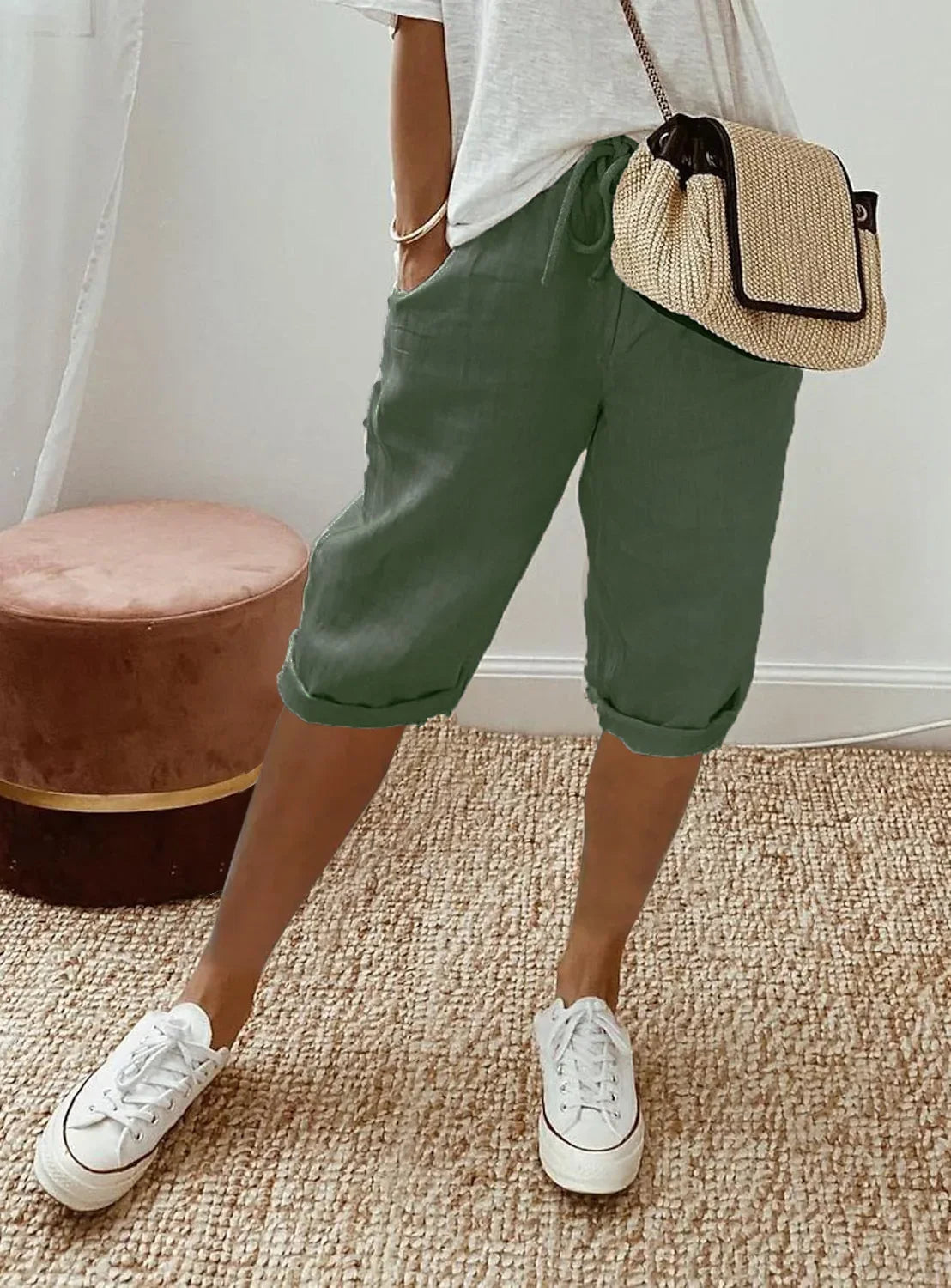 Kate I Soft-Touch Drawstring Shorts