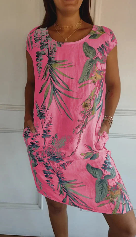 Mila | Printed Summer Dress with Pockets