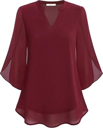 Claudia I Blouse with V-Neck