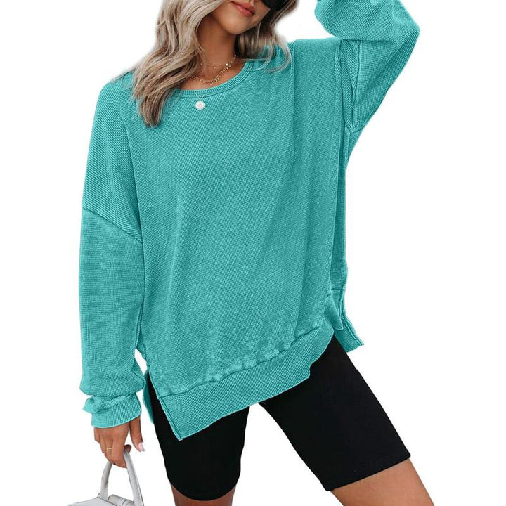 THALIENE™ - Casual Oversized Crewneck Long Sleeve Sweatshirt