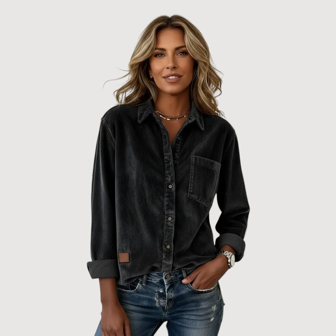 JADE – CORDUROY BUTTON SHIRT