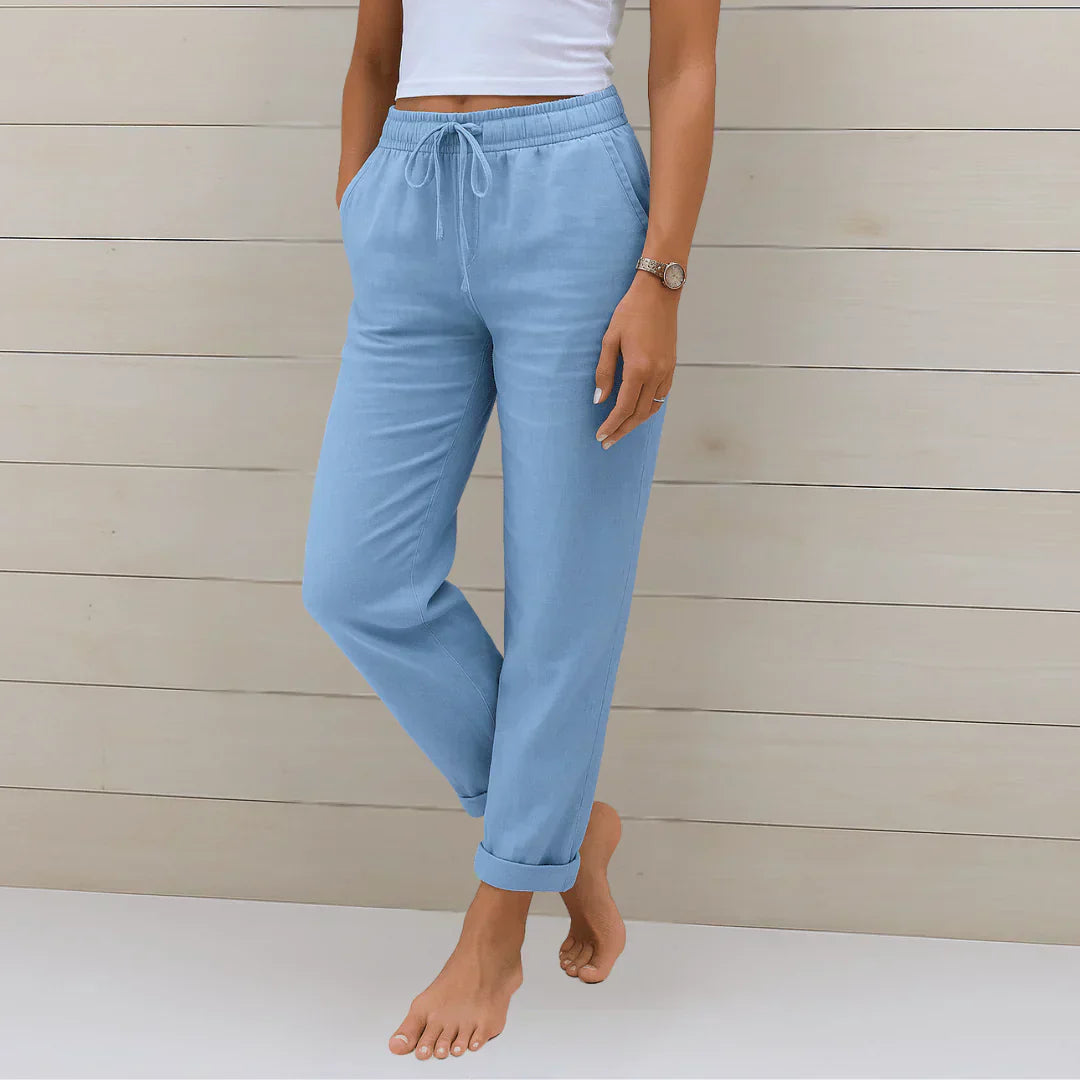 Quirina | Lightweight Linen Trousers