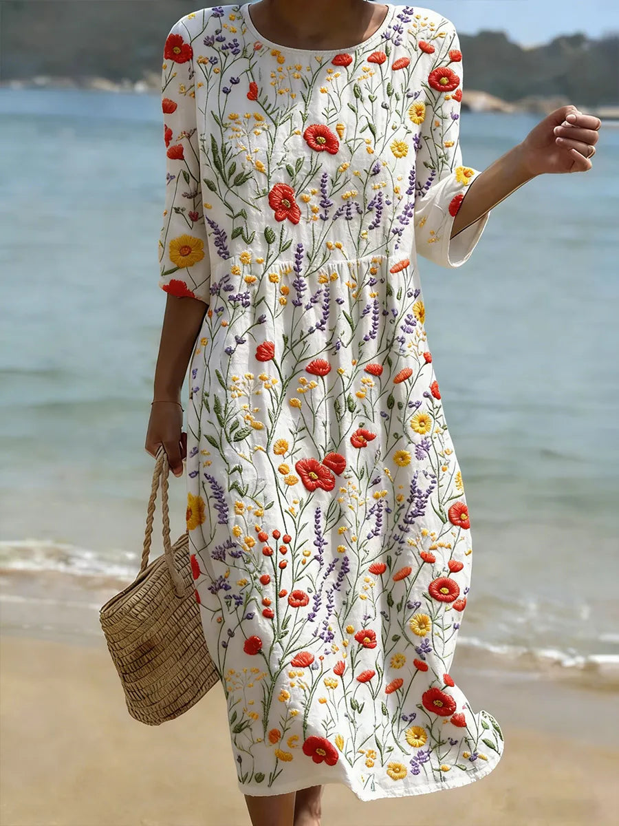 Natalie | Breathable Cotton Blend Dress