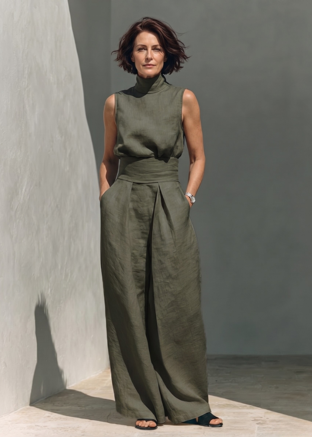 Lowella | Trousers and Sleeveless Blouse Set