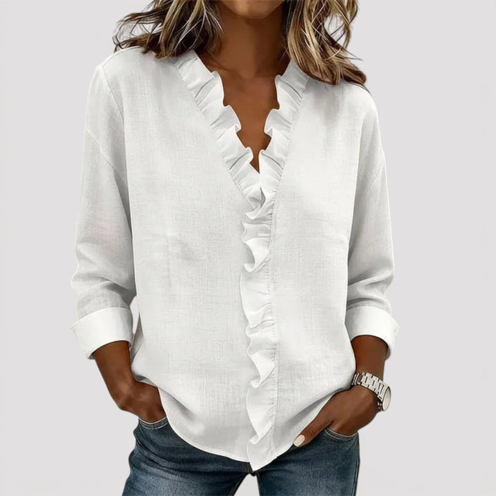 CRISTINE –  RUFFLED BLOUSE