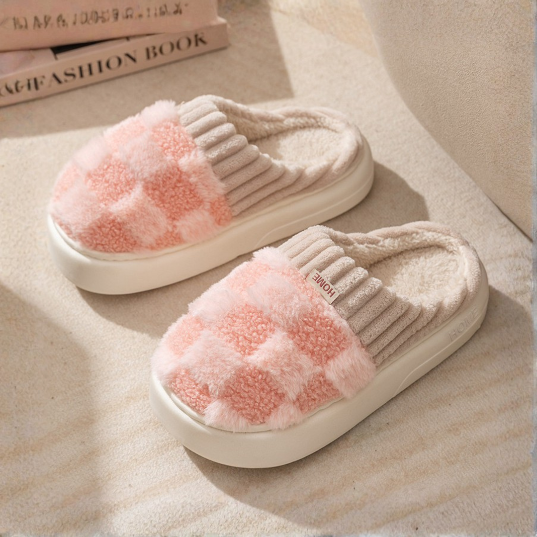 DAMINI™ - Comfy Fluffy Indoor Plush Non-Slip Slippers