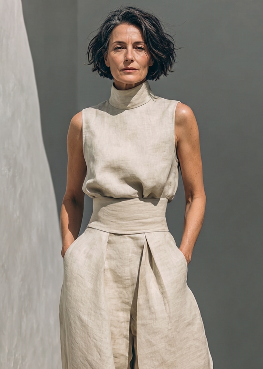 Lowella | Trousers and Sleeveless Blouse Set
