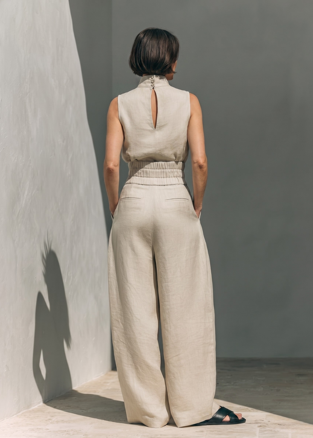 Lowella | Trousers and Sleeveless Blouse Set