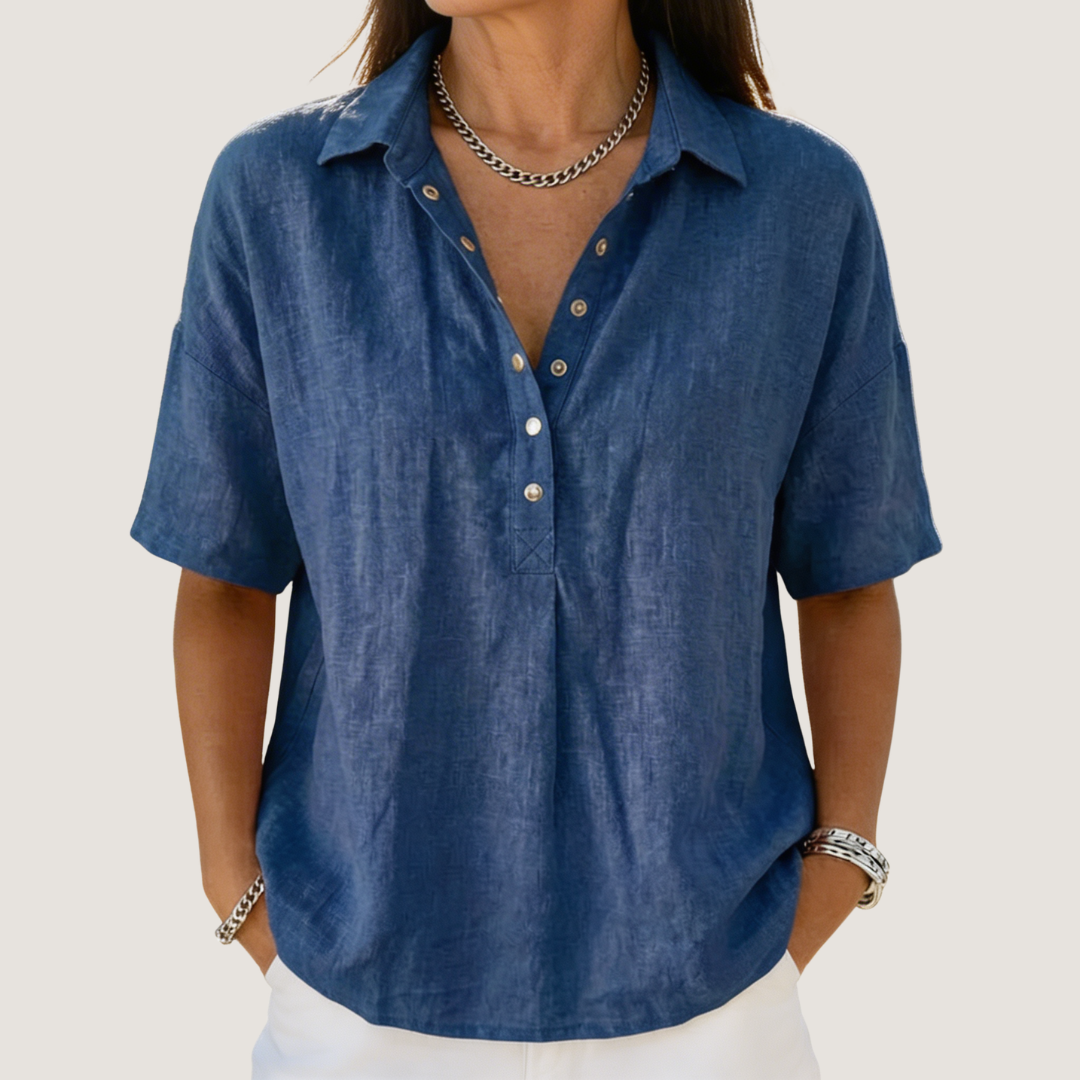 Dianne | Blouse with Collar and Button