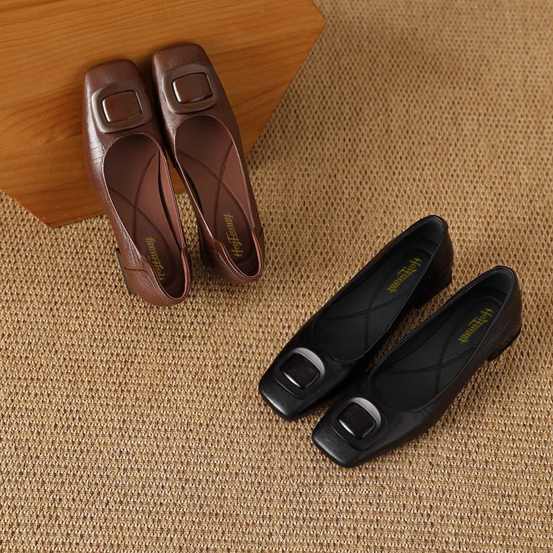 Lisa | Opium Leather Flats