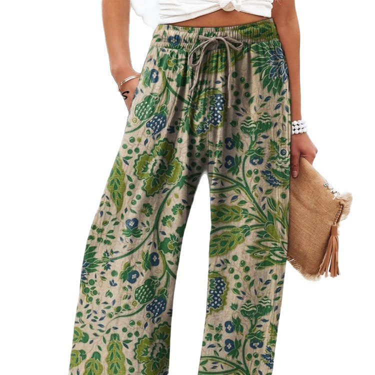 Angela | Floral Wide Leg Pants