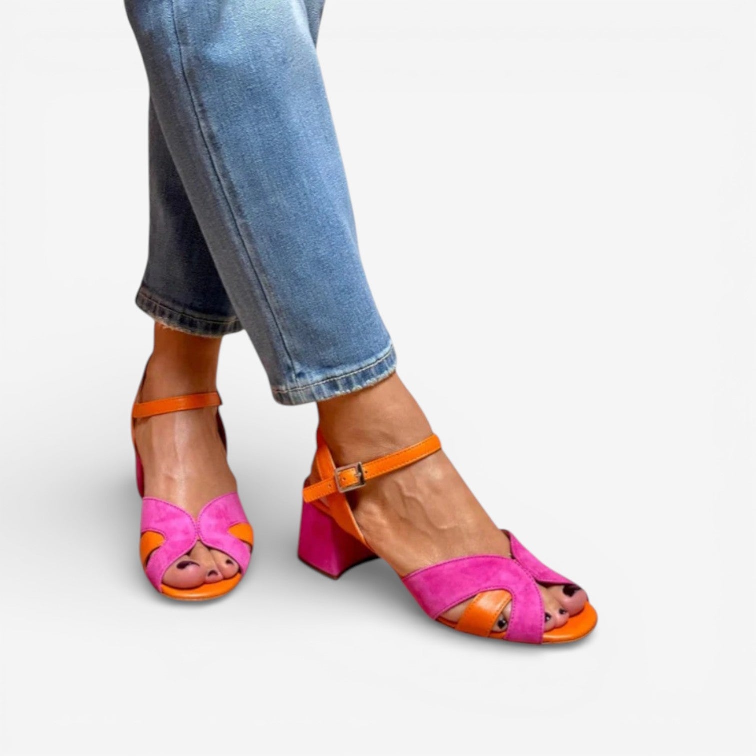 Béatrice™ Sandali eleganti bicolori