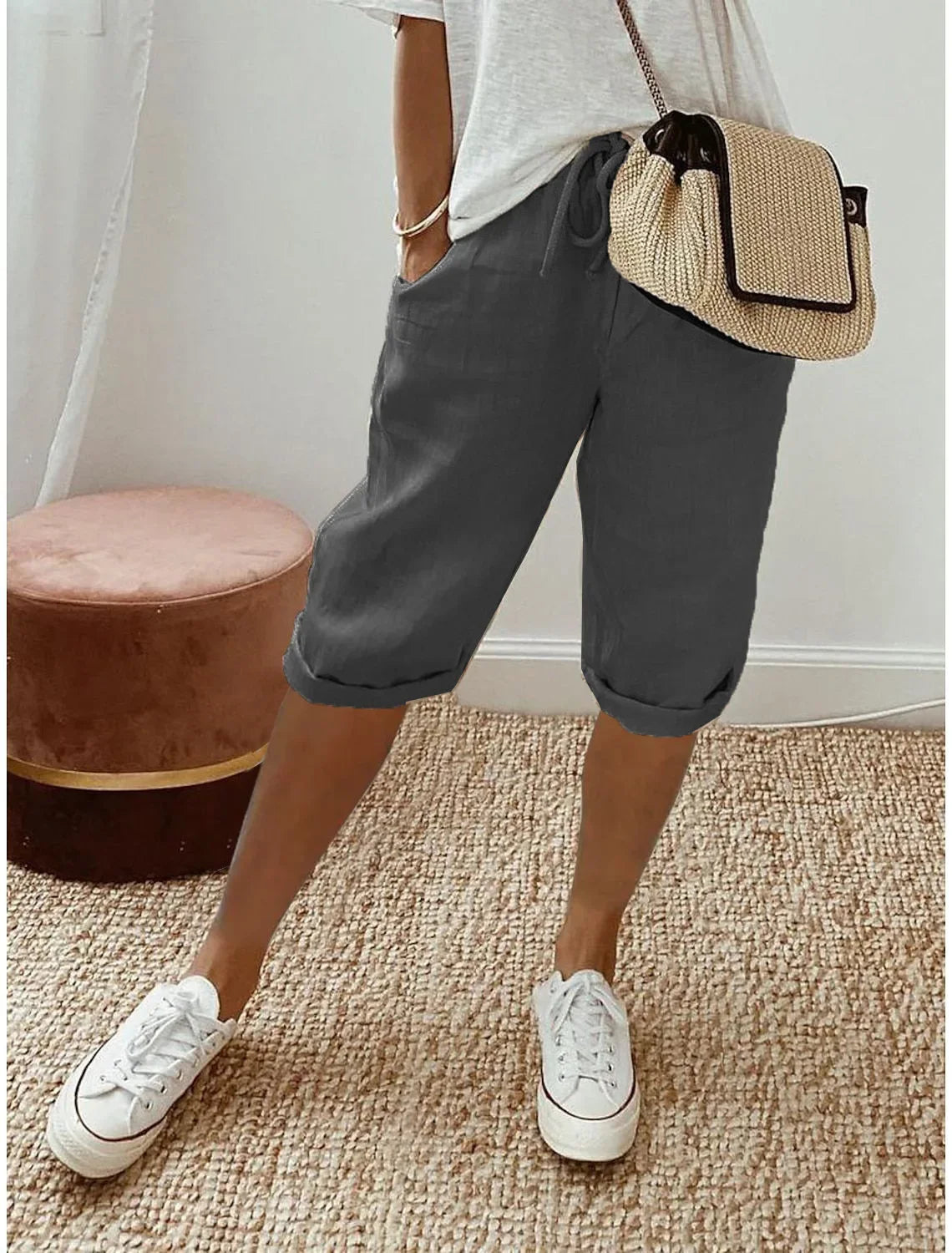 Kate I Soft-Touch Drawstring Shorts