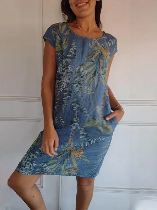 Mila | Printed Summer Dress with Pockets