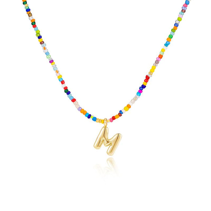 MACY™ - Colorful Bubble Letter Necklace