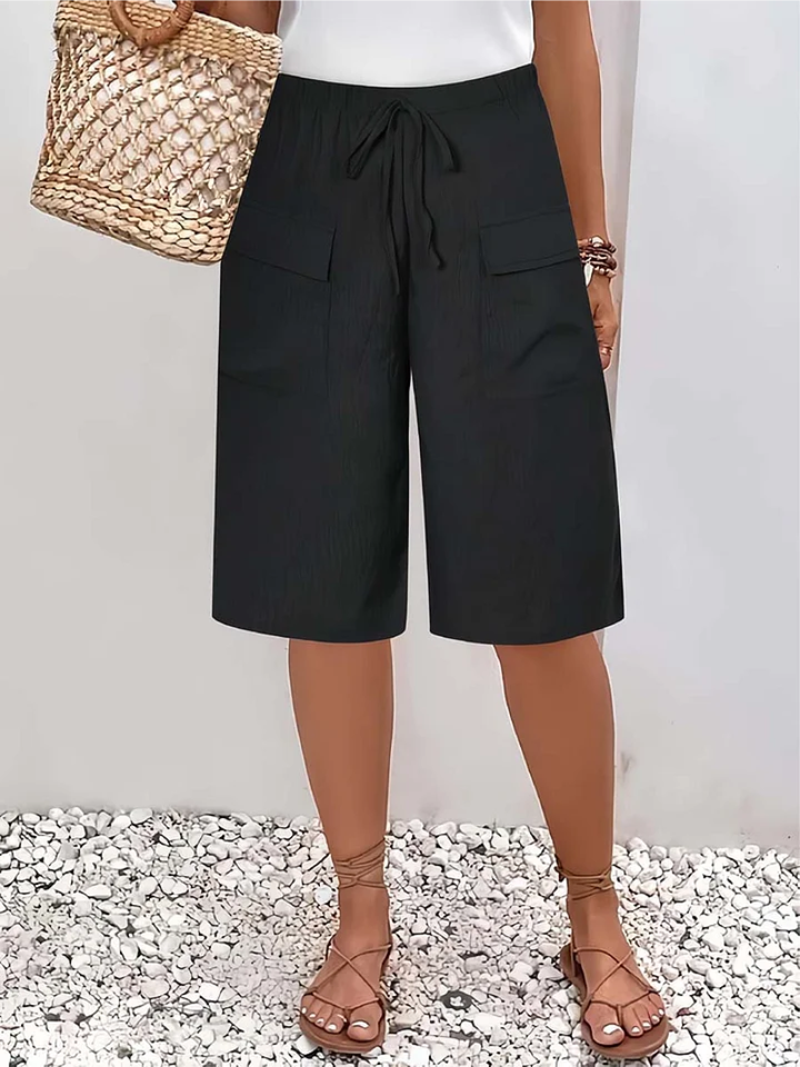 Nyla | Soft-Touch Drawstring Shorts