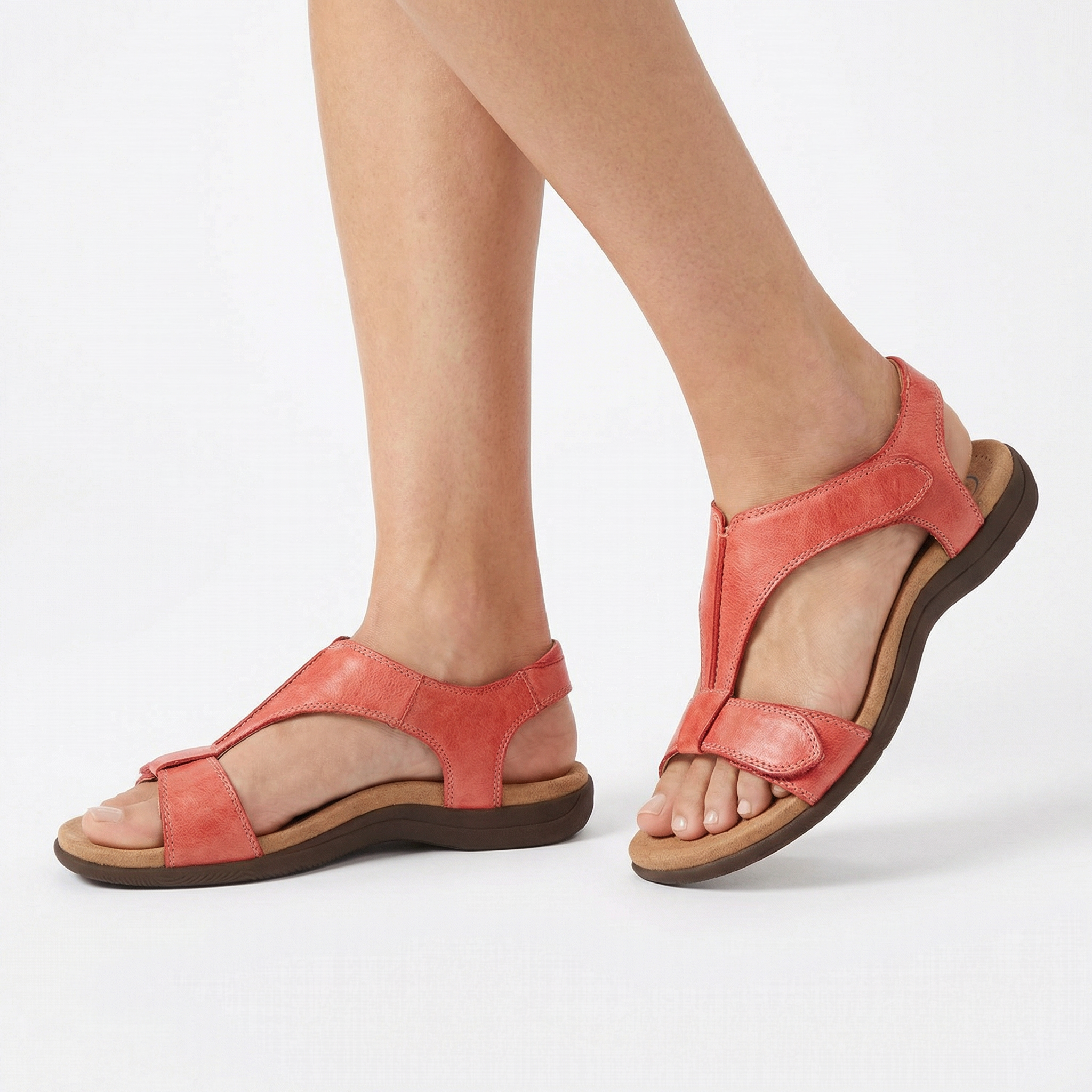 Donatella | Sandali ortopedici estivi con strap in velcro