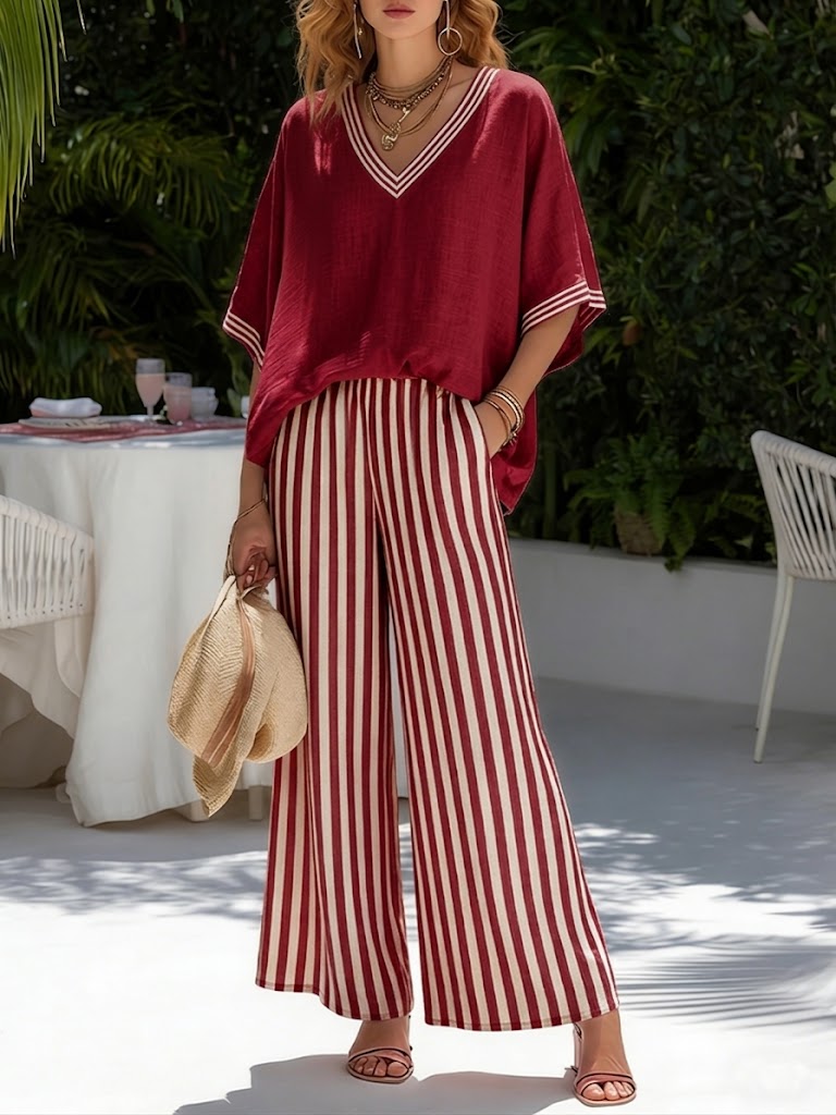 Andrea | Set Duo in Lino a Righe Alira