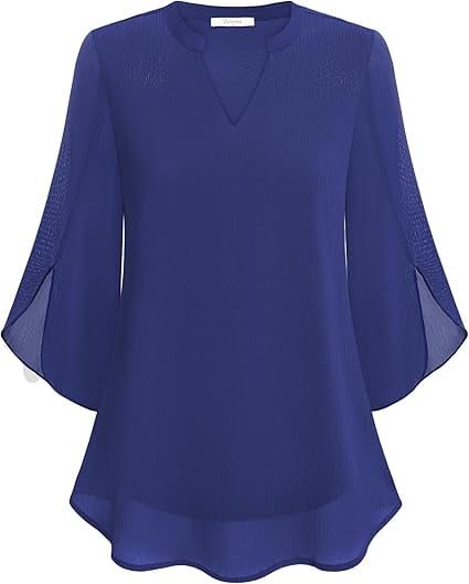 Claudia I Blouse with V-Neck