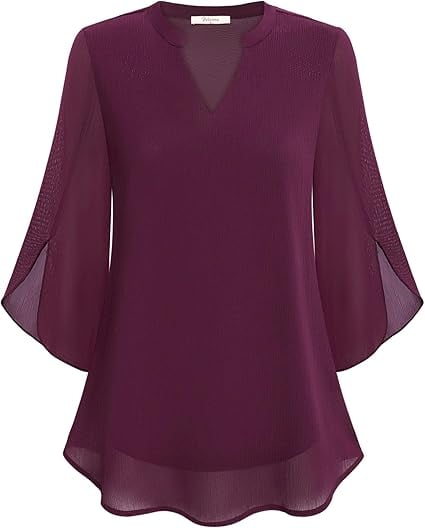 Claudia I Blouse with V-Neck